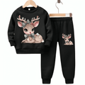 Deer Fleece Tracksuit - Kin Trends