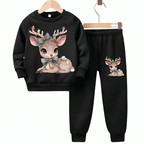 Deer Fleece Tracksuit - Kin Trends