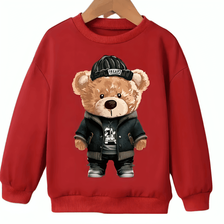 Chubby Bear Fleece Sweatshirt - Kin Trends