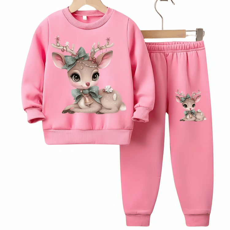 Deer Fleece Tracksuit - Kin Trends