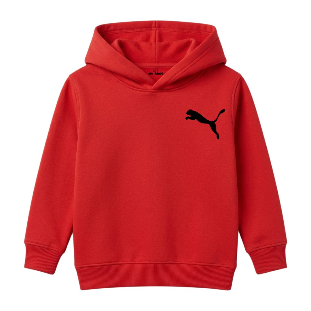 PMA Kids Red Sportswear Active Brand Silhouette Pullover Warm Hoodie