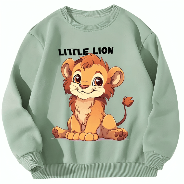 Little Lion Fleece Sweatshirt - Kin Trends