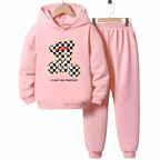 Can't Be Perfect Fleece Hoodie Tracksuit - Kin Trends