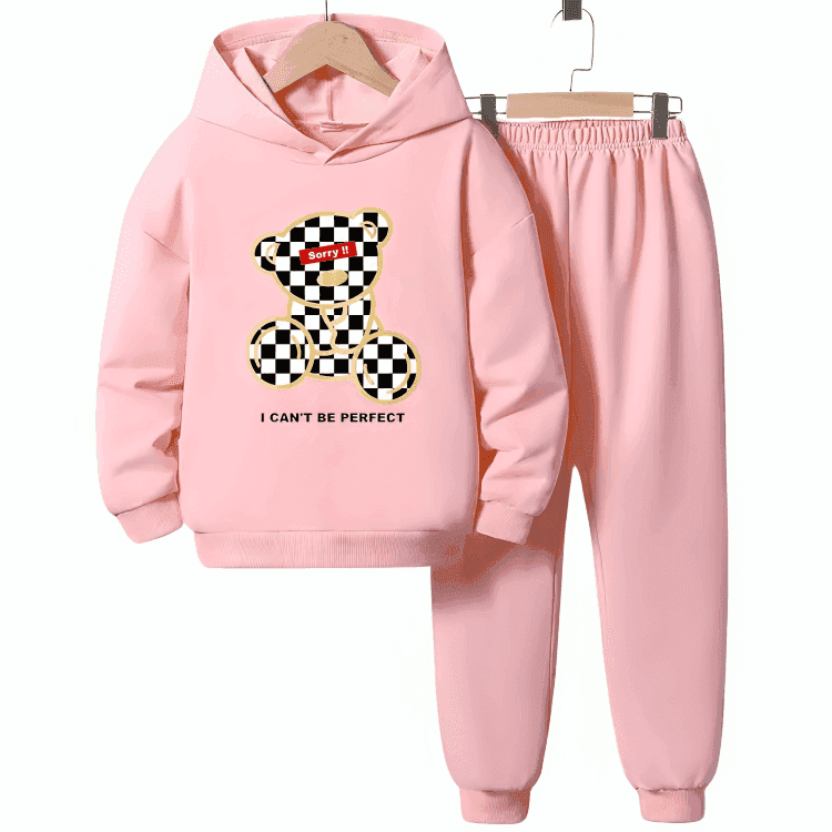 Can't Be Perfect Fleece Hoodie Tracksuit - Kin Trends