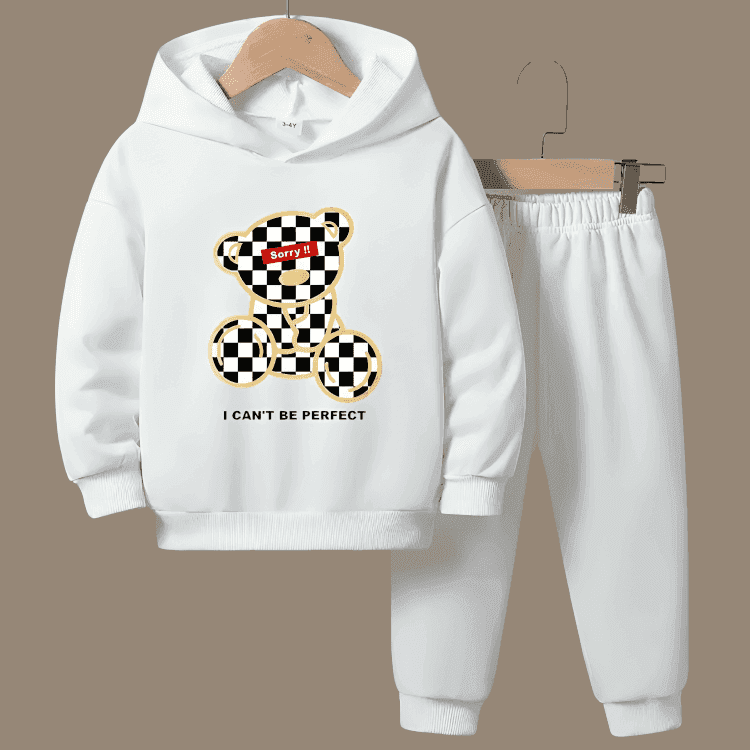 Can't Be Perfect Fleece Hoodie Tracksuit - Kin Trends