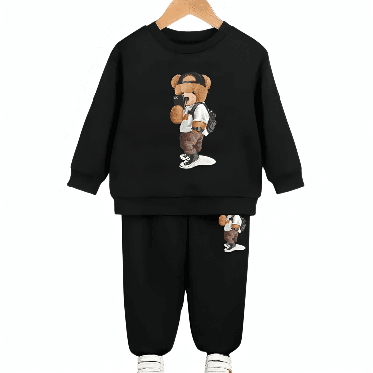 Famous Bear Hoodie Tracksuit - Kin Trends
