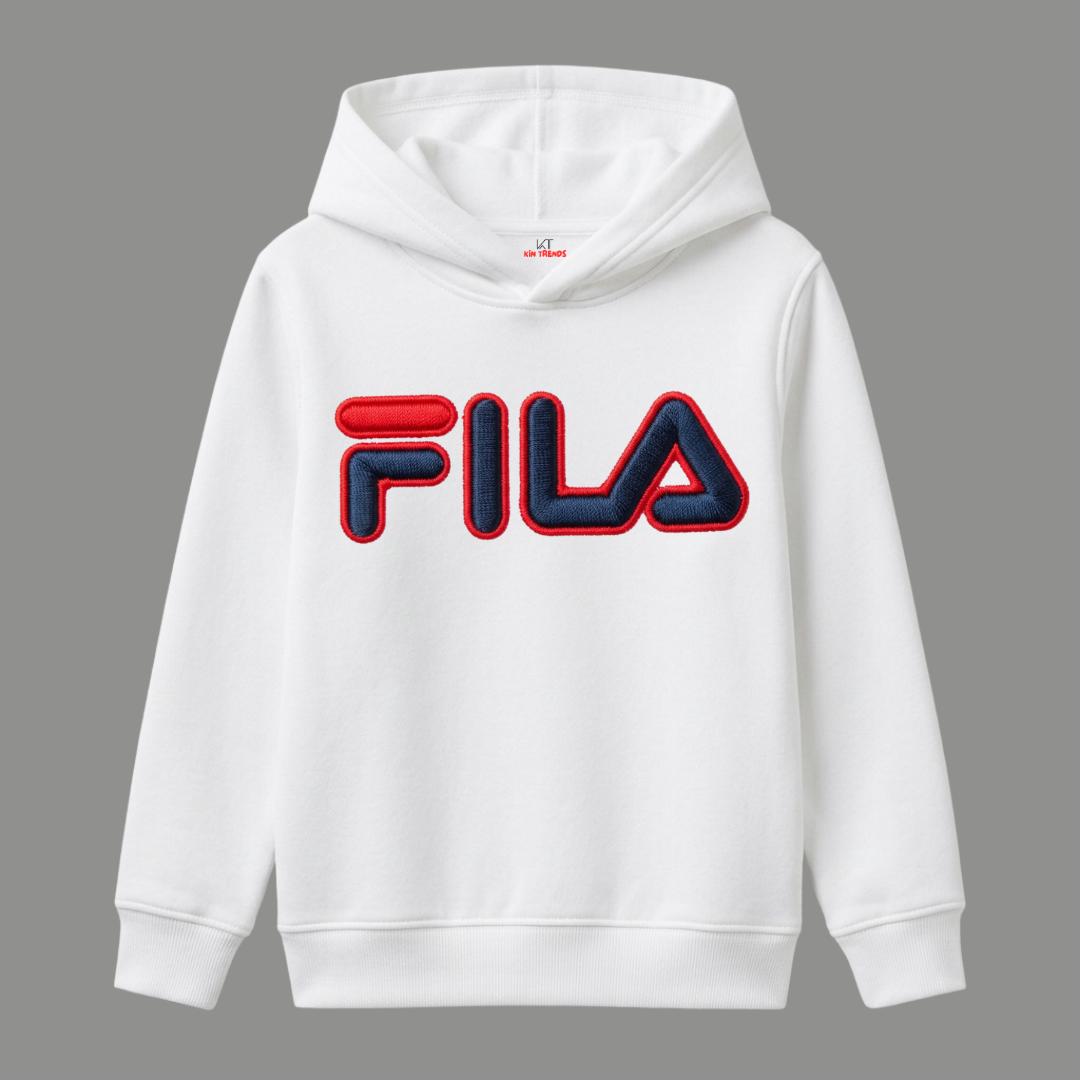 FLA Heritage 3D Puff Boucle Textured Kids Winter Fleece Hoodie
