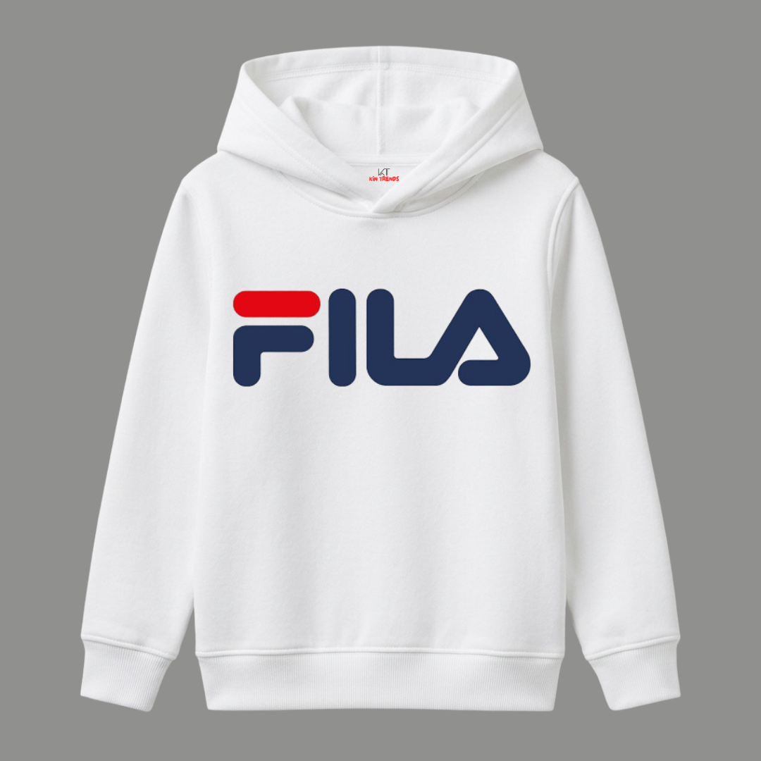 FLA D2 Linear Classic Logo Kids Winter Fleece Hoodie