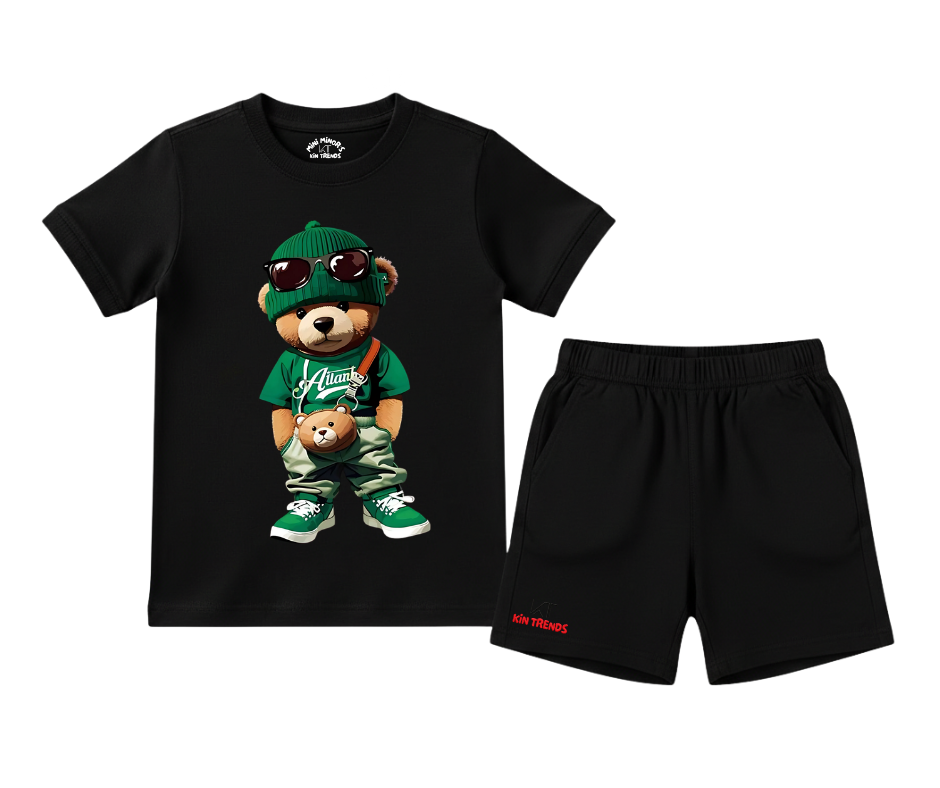Stylish Bear Shorts Set
