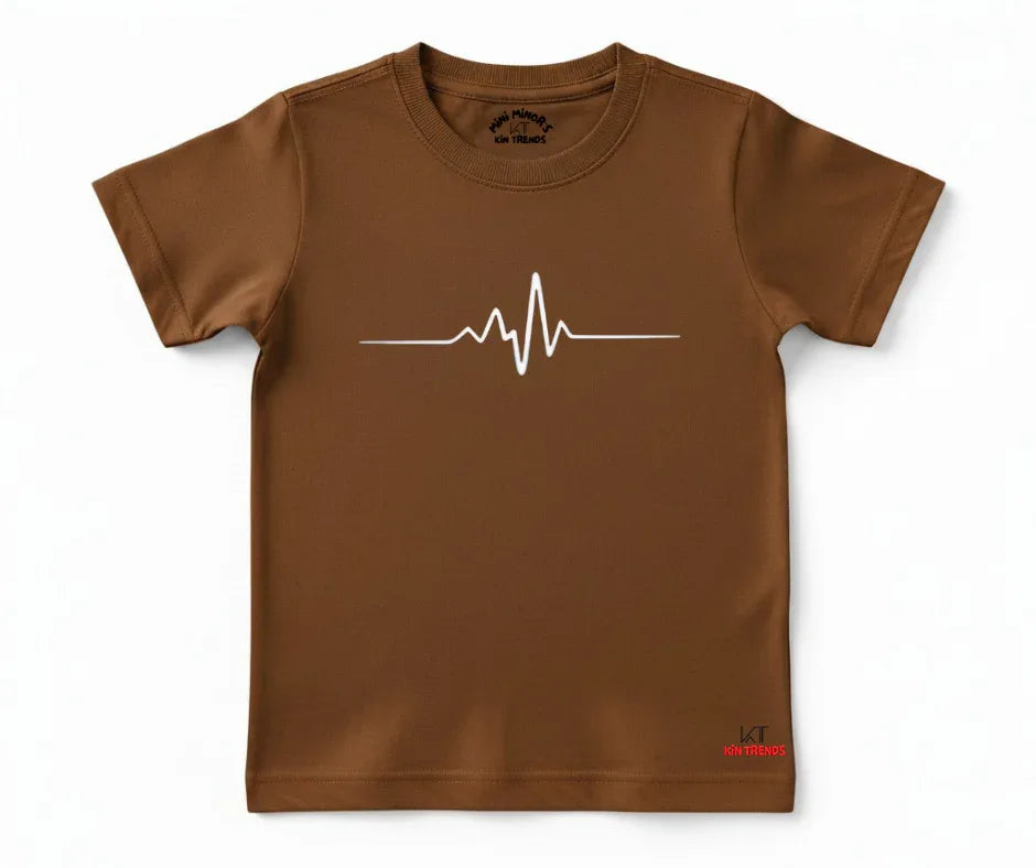 Life Line Brown Short Sleeve Tee | Mini Minors Kintrends
