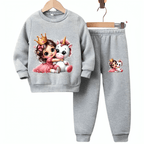 Princess & Unicorn Fleece Tracksuit - Kin Trends
