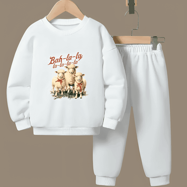 Bah La La Fleece Tracksuit Winter sweatshirt and hoodie tracksuits - Kin Trends