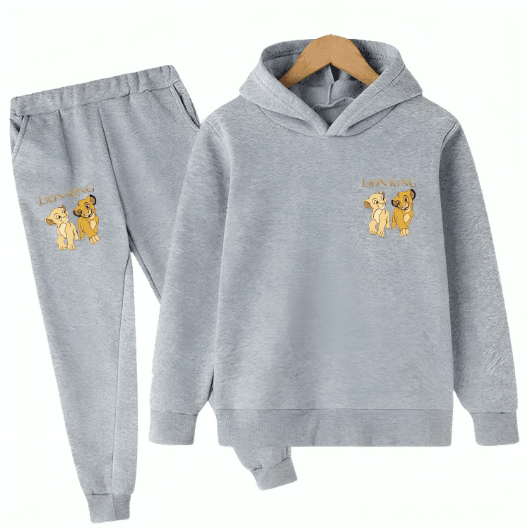Cute Lion King Hoodie Tracksuit D2 - Kin Trends