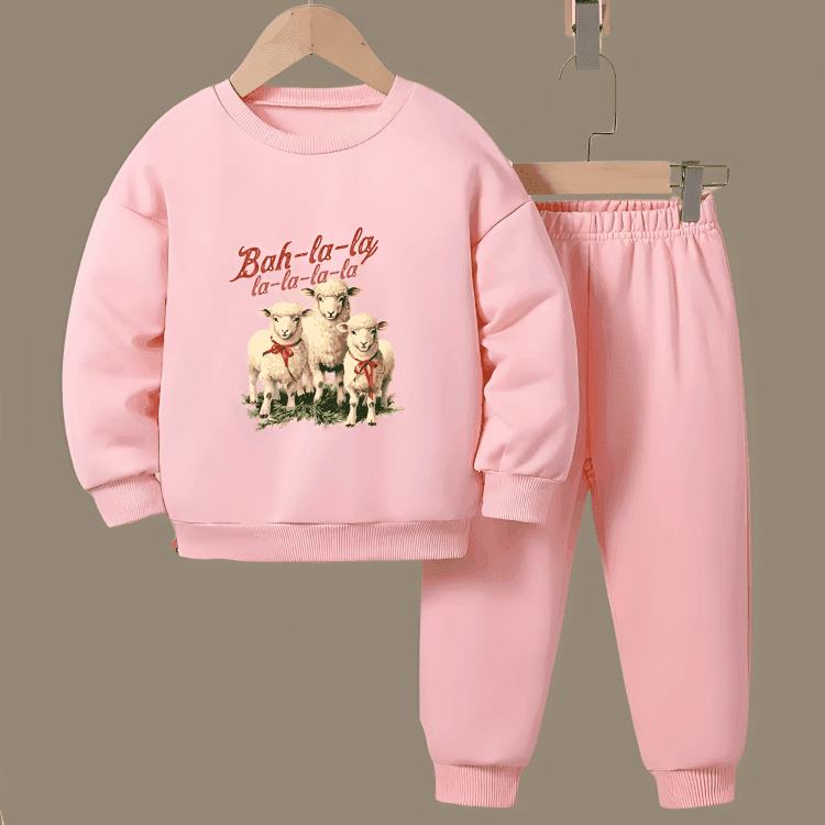 Bah La La Fleece Tracksuit Winter sweatshirt and hoodie tracksuits - Kin Trends