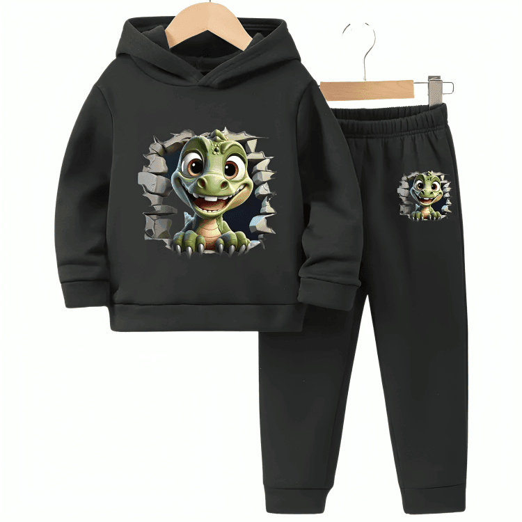 Cute Little Dino Hoodie Tracksuit - Kin Trends