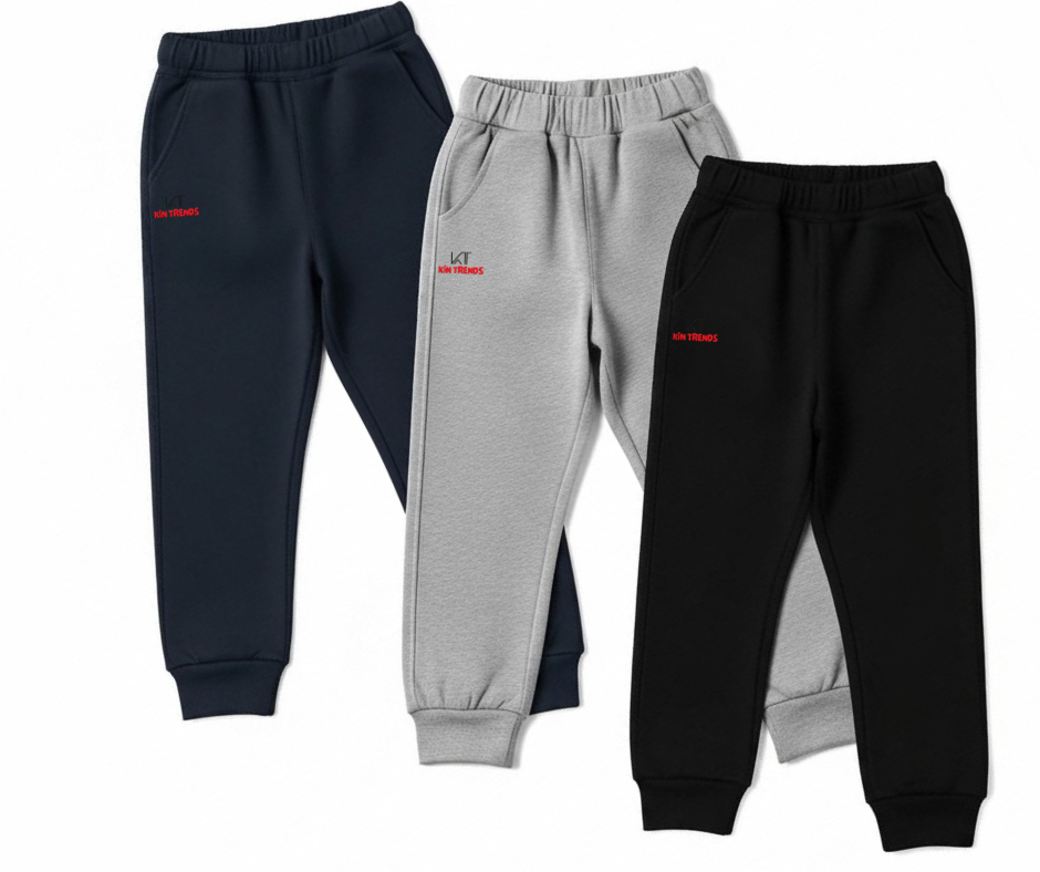 Pack of 3 kids summer trousers for boys and girls