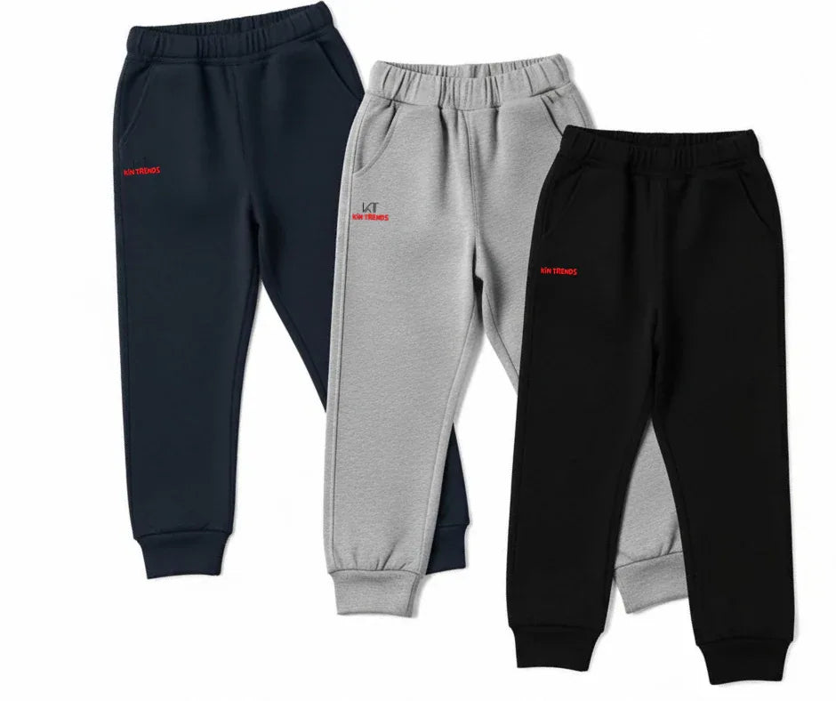 Pack of 3 kids summer trousers for boys and girls | Mini Minors Kintrends