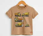 Crane Trucks T Shirt (Not Embroidered) Kids T shirt | Mini Minors Kin Trends | Kintrends