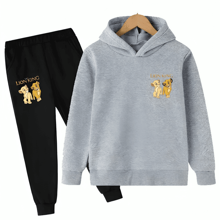 Cute Lion King Hoodie Tracksuit D2 - Kin Trends