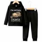 Energy Saving Mode Hoodie Tracksuit - Kin Trends