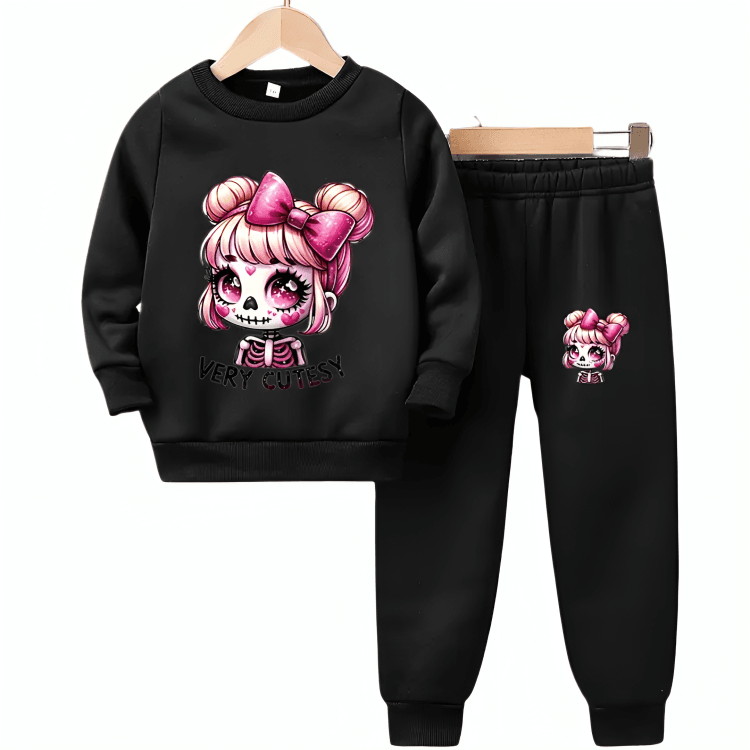 Very Cutesy Fleece Tracksuit - Kin Trends