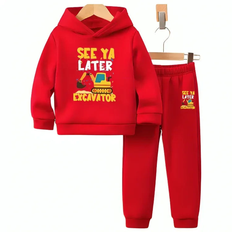 See Ya Later Hoodie Tracksuit - Kin Trends