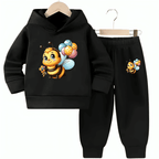 Bee Beauty Fleece Hoodie Tracksuit - Kin Trends