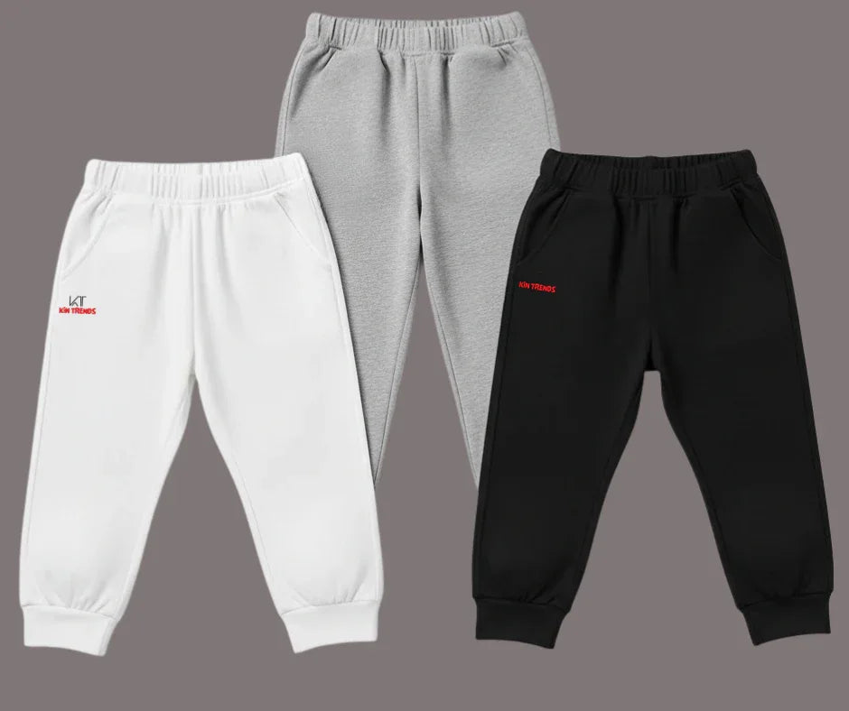 Pack of 3 kids summer trousers for boys and girls | Mini Minors Kintrends