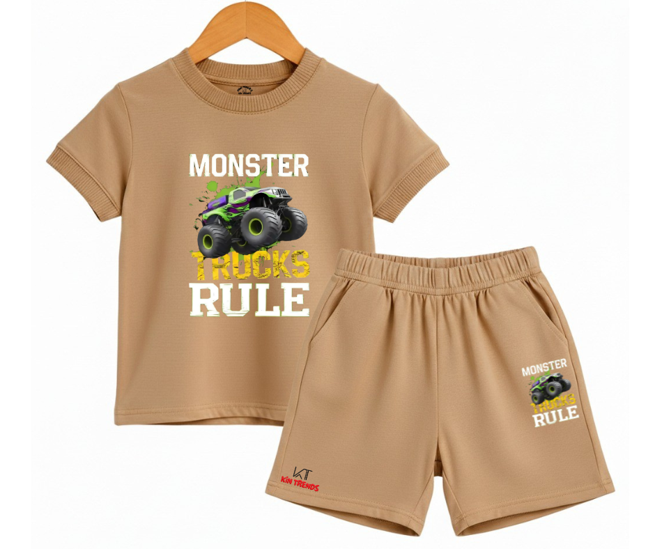 Monster Trucks Rule Shorts Set