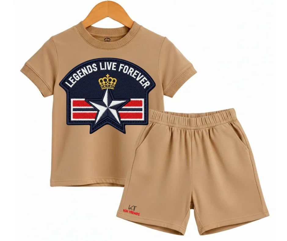 Legends Live Forever Shorts Set | Mini Minors Kintrends