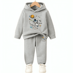 Flying Spaceman Fleece Hoodie Tracksuit - Kin Trends
