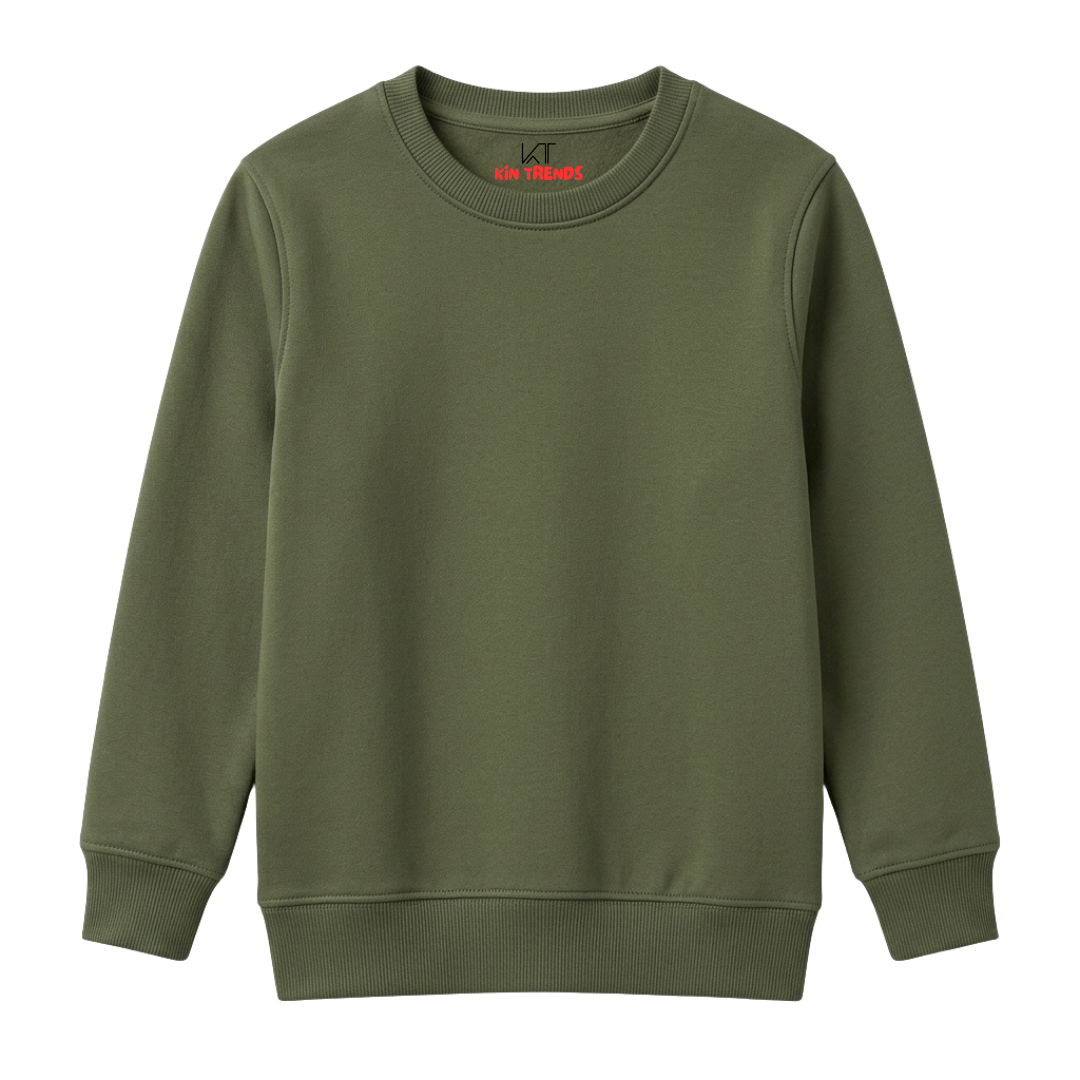 Plain 310GSM Cotton Fleece Sweatshirt