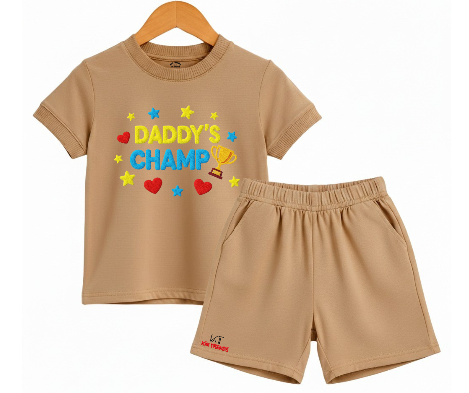 Premium Daddy Champ Shorts Set (Not Embroidered)