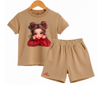 New Cute Doll Shorts Set