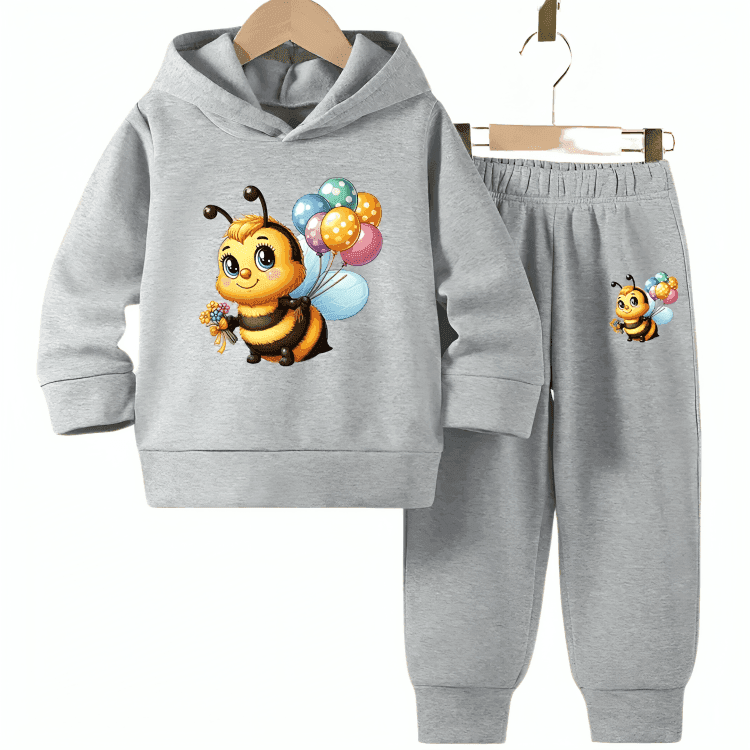 Bee Beauty Fleece Hoodie Tracksuit - Kin Trends