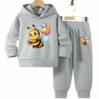 Bee Beauty Fleece Hoodie Tracksuit - Kin Trends