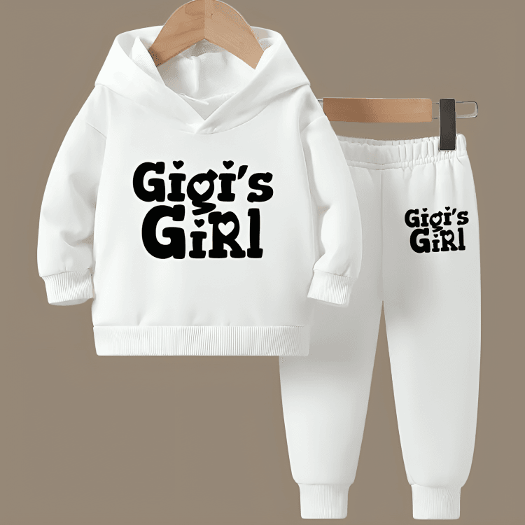 Gigi's Girl Fleece Hoodie Tracksuit - Kin Trends