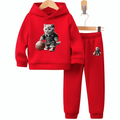 Basketball Cat Hoodie Tracksuit - Kin Trends