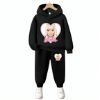 Barbie Heart Hoodie Tracksuit - Kin Trends