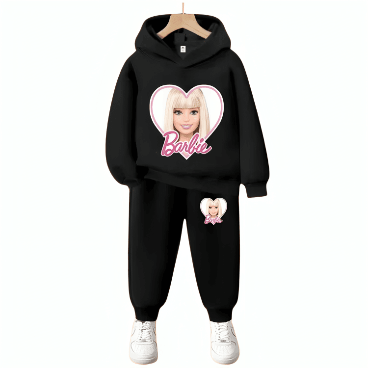 Barbie Heart Hoodie Tracksuit - Kin Trends