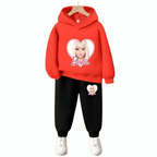 Barbie Heart Hoodie Tracksuit - Kin Trends