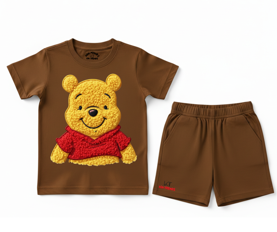WTP Shorts Set (Not Embroidered) Kids T shirt and shorts | Mini Minors Kin Trends | Kintrends