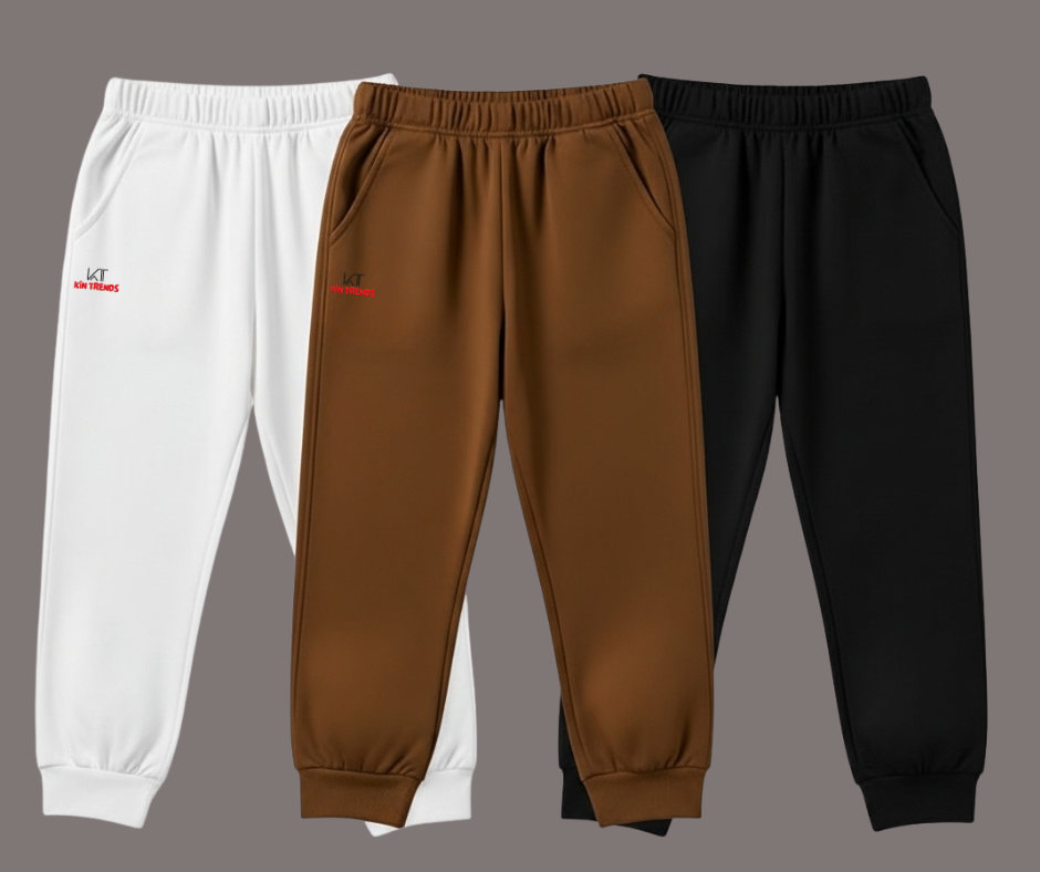 Pack of 3 kids summer trousers for boys and girls