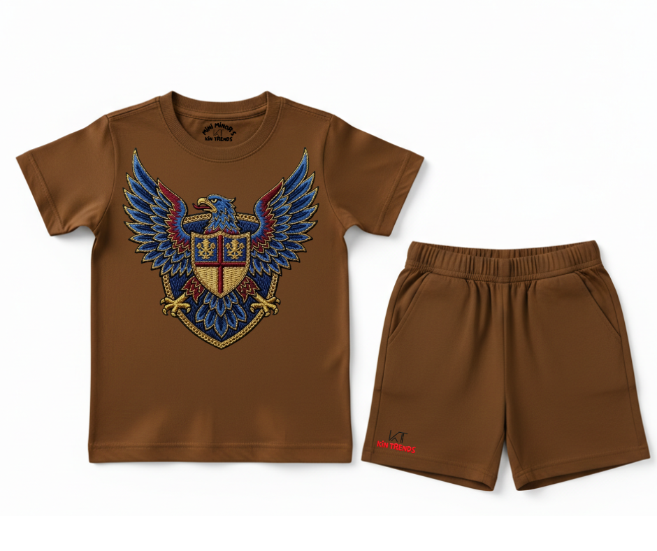 Eagle Crest Shorts Set | Mini Minors Kintrends