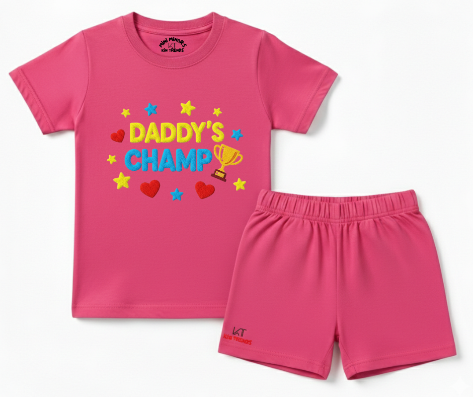 Premium Daddy Champ Shorts Set (Not Embroidered)