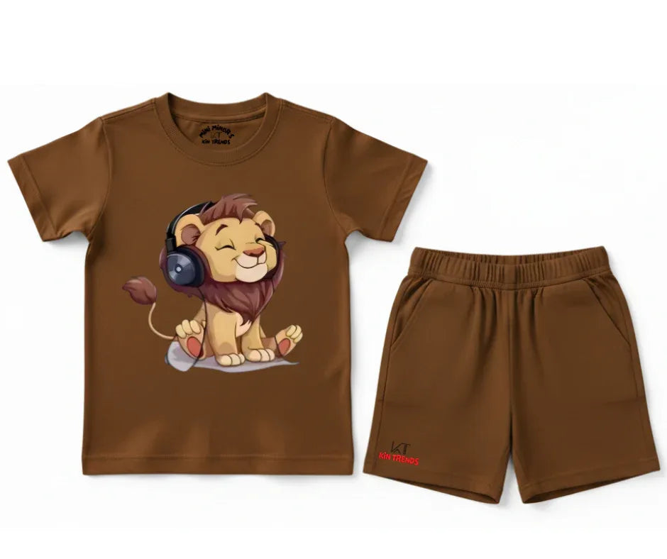 Music Lover Shorts Set | Kids T shirt and shorts | Mini Minors Kin Trends | Kintrends