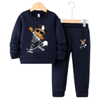 Skater Bear Fleece Tracksuit - Kin Trends
