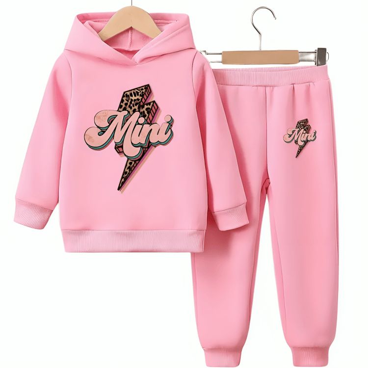 Mini Fleece Hoodie Tracksuit - Kin Trends
