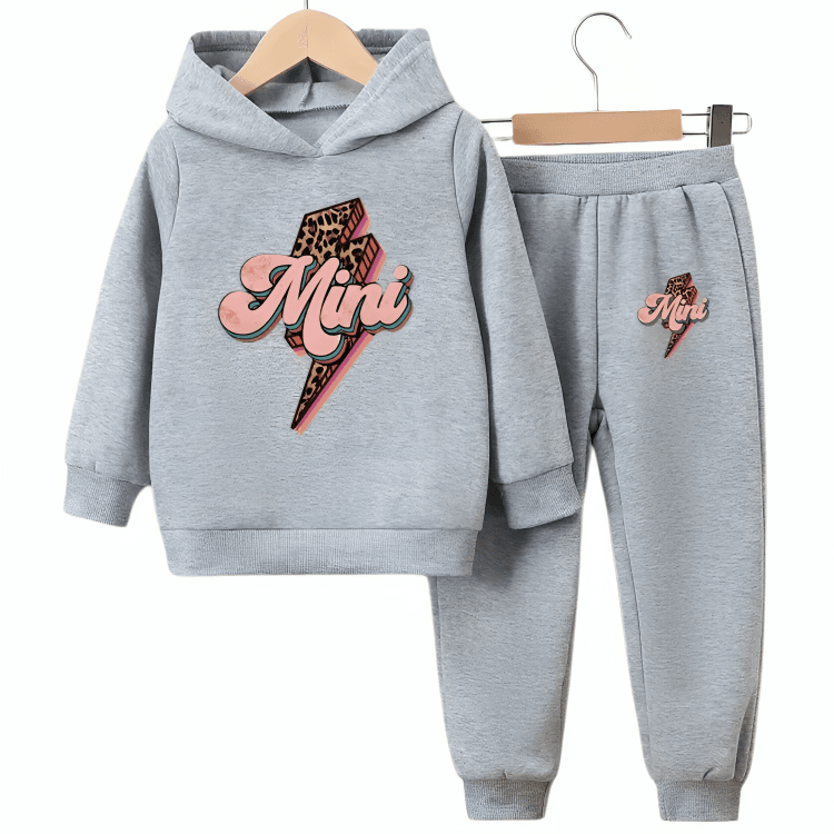 Mini Fleece Hoodie Tracksuit - Kin Trends