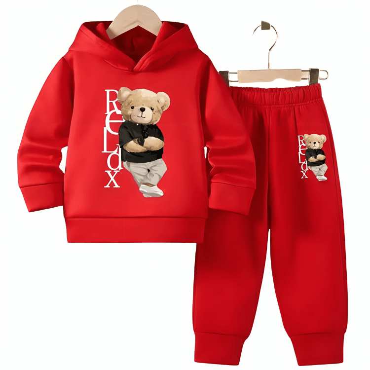 Famous Relax Fleece Hoodie Tracksuit - Kin Trends